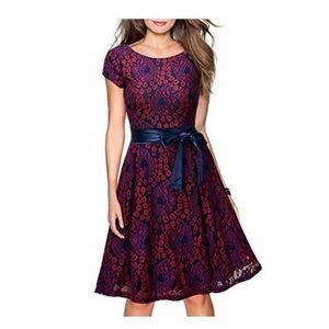 Miusol Vintage Inspired Lace Dress.   Large